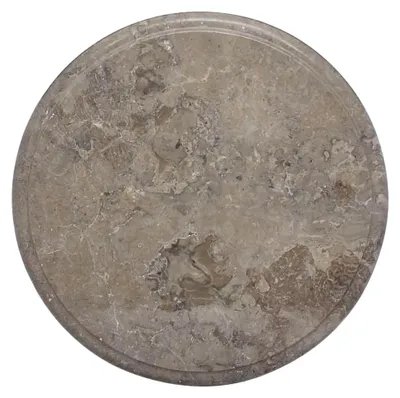Produktbild von Ersatz Tischplatte aus Marmor für Esstisch, Couchtisch, Gartentisch, Kaffeetisch, Natursteinplatte Grau Ø40x2,5cm