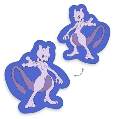 Produktbild von Herding Pokémon Mewtwo Kissen One Size