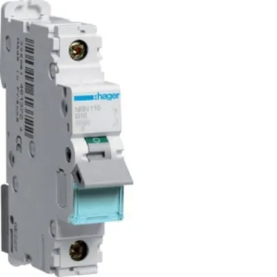 Obrázek produktu pro MCB Wyłącznik nadprądowy 10kA 1P B 16A NBN116 Hager