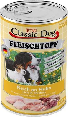 Produktbild von Classic Dog - Dose Adult Fleischtopf Pur 6x400g | Huhn