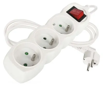 Zdjęcie produktu dla Emos P1311, 3 x gniazdo sieciowe, 250 V, Biały, 1,2 m, 1 szt.