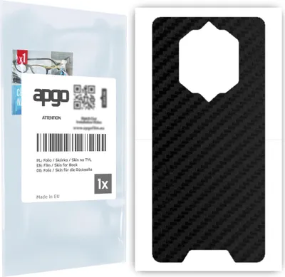 Produktbild von apgo Rückseite Schutzfolie für Blackview BV6600 Pro -  Hinten Schutzfolie Carbon, Rückseite Folie schützt vor Kratzern und Fingerabdrücken