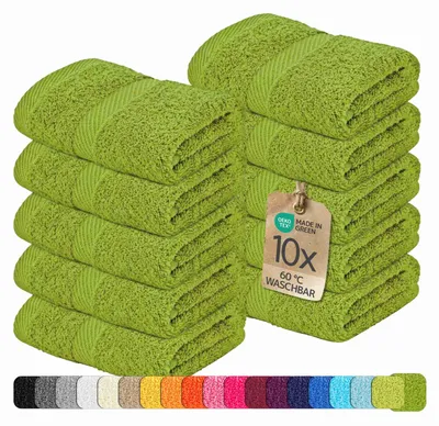 Produktbild von etérea Frottier Handtücher Baumwolle 10x Seiftücher - 30x30 cm