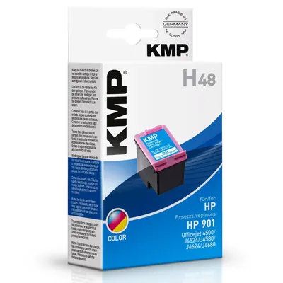 Immagine prodotto di KMP H48 - 9 ml - colore (ciano, magenta, giallo) - compatibile - cartuccia d'inchiostro (alternativa a: HP 901, HP CC656AE)