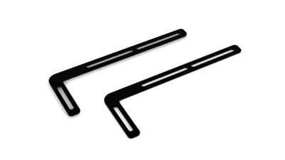 Image de Vogel's SOUND 1250 - Kit de montage (2 supports de montage) pour enceintes - noir - sous le téléviseur