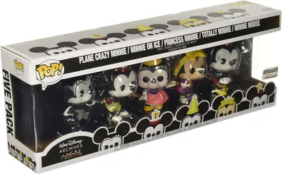 Produktbild von Funko Pop! Disney: Minnie Mouse - 5 Packung Minnie Packung - Walt Disney Archives - Mickey Mouse - Vinyl-Sammelfigur