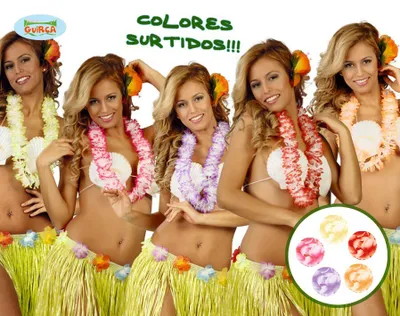 Produktbild von Hawaii Blumen Kette für Beach Party