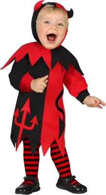 Produktbild von Teuflisches Baby-Kostüm für Halloween schwarz-rot 1 bis 2 Jahre