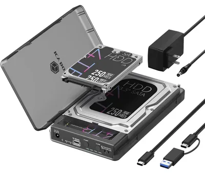 Produktbild von Icy Box IB-3882MSCL-CU31 HDD/SSD-Gehäuse für 2 Laufwerke, USB-C