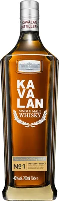 Produktbild von Kavalan Kavalan Distillery Select No.1 Single Malt 40%vol Whisky aus Taiwan NV Whisky ( 1 x 0.7 L )