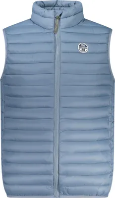 Produktbild von Leichtes Herren-Ärmelloses Top in Blau mit Taschen und Logo