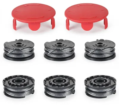 Immagine prodotto di InAndOutdoorMatch - Set di bobine di filo per tagliaerba/trimmer - 6 bobine, Immagine generata dall'IA