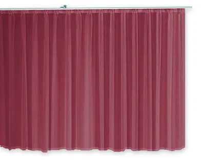 Produktbild von Voile Gardine Emotion 500x145cm bordeaux 2,5:1 Faltenband