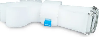 Produktbild von 10 x Klettkabelbinder 40 cm weiß - Klett / Flausch auf GLEICHER SEITE! - Metallöse Goodymax®