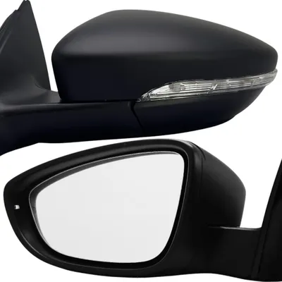 Produktbild von BILMAX Außenspiegel Ersatz für Volkswagen Passat B7 2010-2014 Blinker, Elektrisch Einklappbar, Umgebungslicht, Grundiert, 9 Pin Links