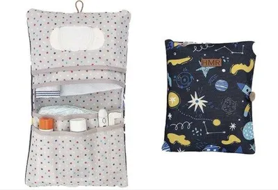 Productafbeelding van Famanu verzorgingstas met verschoningsmatje, organizer en toilettas - 2-in-1, compact voor onderweg