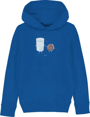 Produktbild von Mr. & Mrs. Panda Kinderpullover Milch Keks 9-11 Jahre (134/146) - Royal Blue - Geschenk, Hoodie, Kekse, Pullover, Cookie, Kapuzenpullover, Lustige Sprüche, Sweater