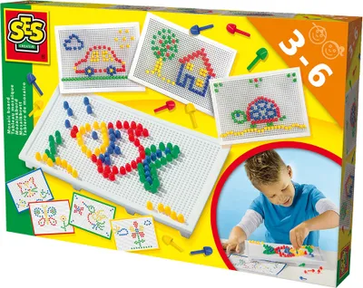 Produktbild von SES Mosaikbrett inkl. farbige Stecker und Vorlagen