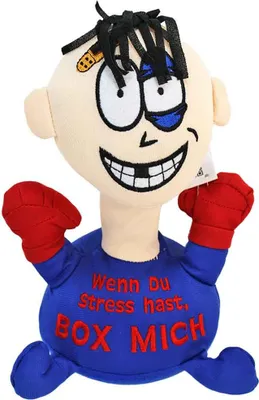 Produktbild von Kögler Stress Max Stresspuppe blau Prügelknabe Box mich Antistress