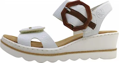 Produktbild von Rieker  Damenschuhe Sandalette Weiß Freizeit, Schuhgröße:41 EU