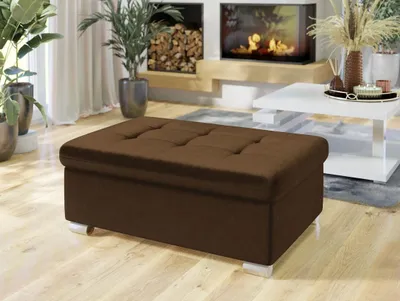 Obrázek produktu pro Taburet do obýváku NELLI 2 - hnědý