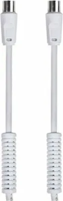 Immagine prodotto di Cavo antenna TV maschio-femmina 2 filtri BIANCO 1,5 m