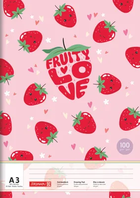 Obrázek produktu pro BRUNNEN 1047913522 Zeichenblock A3 20 Blatt Fruity Love