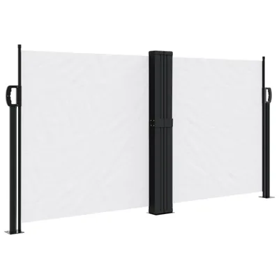 Image de vidaXL Store latéral extensible blanc 120x1000 cm