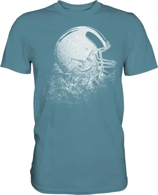 Produktbild von American Football Helm T-Shirt – Stone Blue / XXL