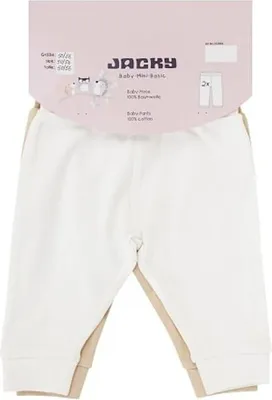 Produktbild von Jacky Baby  Jacky Baby Jogging-Hosen 2er-Pack weiß/natur 372664 (86/92)