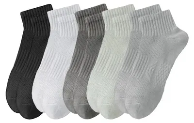 Image de Chaussettes Courtes Sportives Unies | Coton Fin Respira...|Mélange 36–41 EU