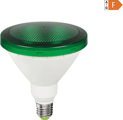Image de Ampoule Led Par38 Verte E27 éclairage Led Vert Puissant Et Résistant Aux Intempéries. - Edm