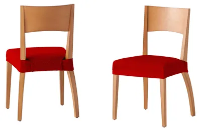 Obrázok produktu pre Poťahy na stoličky Martina Home, červené, balenie po 6 kusov