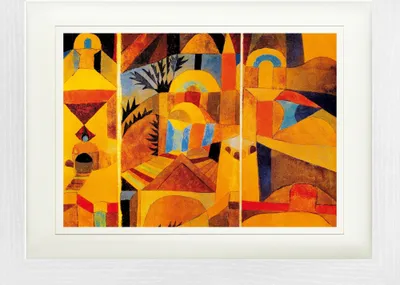 Produktbild von Paul Klee Gerahmtes Bild Mit Edlem Passepartout | Wand-Bilder | Im Bilderrahmen - Der Tempelgarten, 1920 (30 x 40 cm)