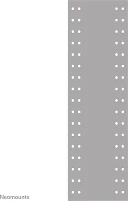 Produktbild von Neomounts KEYB-V100RACK Adapterplatte für Tastatur-/Mausablage, Silber, Stahl, 100 x 100,75 x 75 mm, 0 - 400 mm, 0 - 120 mm, 100 x 100 mm