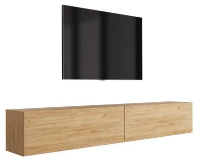 Immagine prodotto di Mobile TV sospeso, legno di quercia, 200 x 32 x 34 cm
