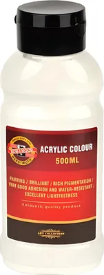 Obrázok produktu pre KOH-I-NOOR 0162710051LP Akrylová farba 100 White 500 ml 1 ks