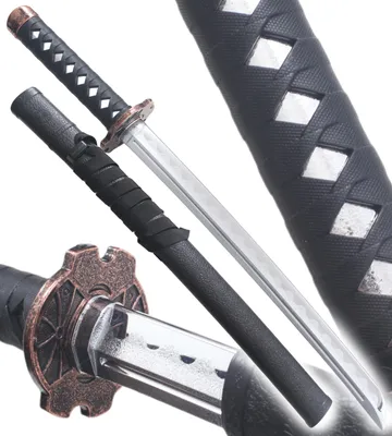 Produktbild von Wakizashi Silber Polypropylen Schwert Dolch + Scheide Wakizashi Japanisch