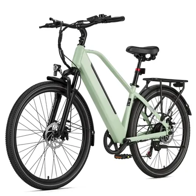 Produktbild von PiXELPiLOT 26 Zoll E Bike, City E-Bike mit 250W Heckmotor, 36V 14,5Ah 522Wh Akku, Shimano 7-Gang, bis 75 km, Scheibenbremsen, Federgabel