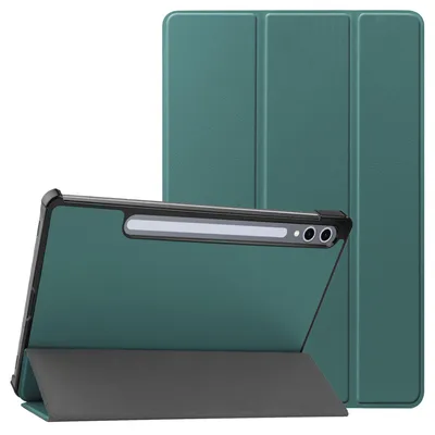 Produktbild von imoshion Trifold Klapphülle Samsung Galaxy Tab S10 Ultra / Tab S9 Ultra - Dunkelgrün