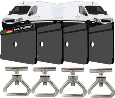 Produktbild von Zurrösen zur Ladungssicherung + Führungsbügel Abdeckung Schiene kompatibel mit Mercedes Benz Vito V-Klasse W447 Viano W639