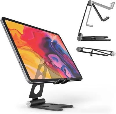 Image de Support pivotant à 360° pour tablette et écran – 15,6 pouces max. – Pour appareils de 4,7 à 12,9 pouces