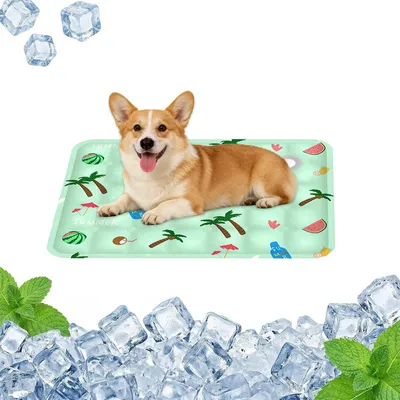 Image de Tapis rafraîchissant pour chiens et chats, auto-refroidissant, 50 x 40 cm, imperméable, pour animaux de compagnie