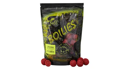 Obrázek produktu pro CSV Carp Servis Václavík boilies Boss2 Jahoda 16mm Balení: 200g