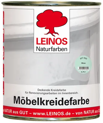 Produktbild von LEINOS 637 Möbelkreidefarbe für Innen, 0,75 l, Minze