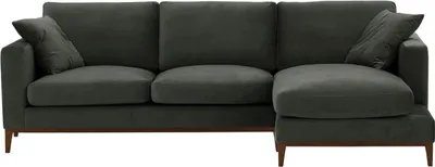 Produktbild von Rechtsseitiges Ecksofa Covex Wood-Velluto 19-dark oak