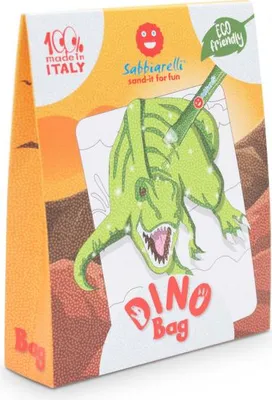 Obrázok produktu pre Sabbiarelli - Súprava na vyfarbovanie piesku vo vrecku - Dinosaury