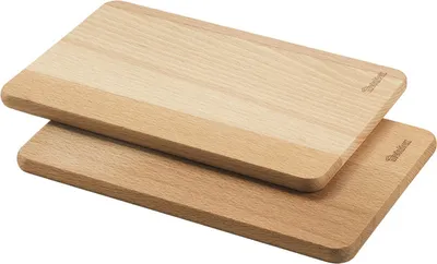 Produktbild von METALTEX 580044000 Vesperbrett 2er Set aus Buchenholz / Frühstücksbrettchen