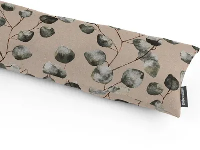 Produktbild von SCHÖNER LEBEN. Zugluftstopper Eukalyptusblätter natur grün Auswahl 80cm Länge