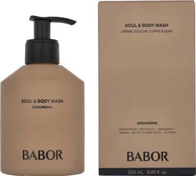 Produktbild von BABOR Soul & Body Wash Grounding, Duschgel, 250 ml, Erwachsene, Frauen, Körper, trockene Haut, Empflindliche Haut